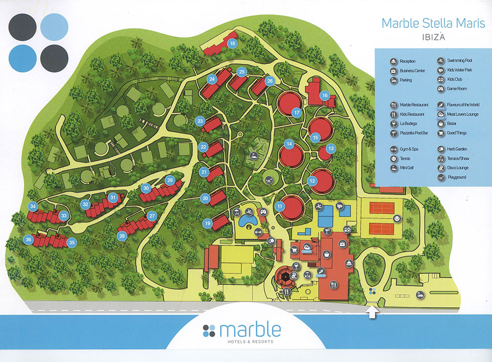Marble Stella Maris Ibiza plattegrond